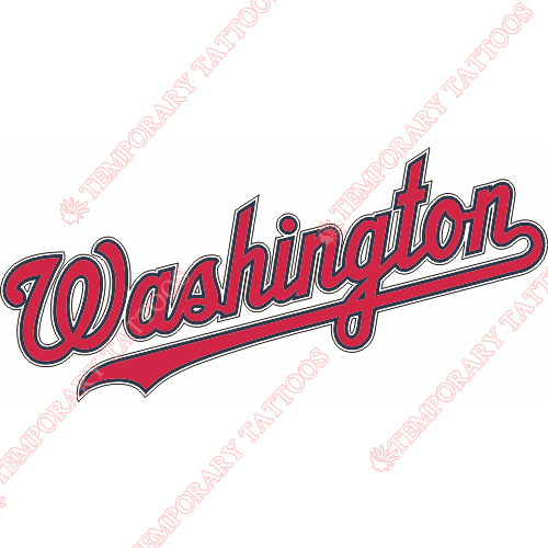 Washington Nationals Customize Temporary Tattoos Stickers NO.2023